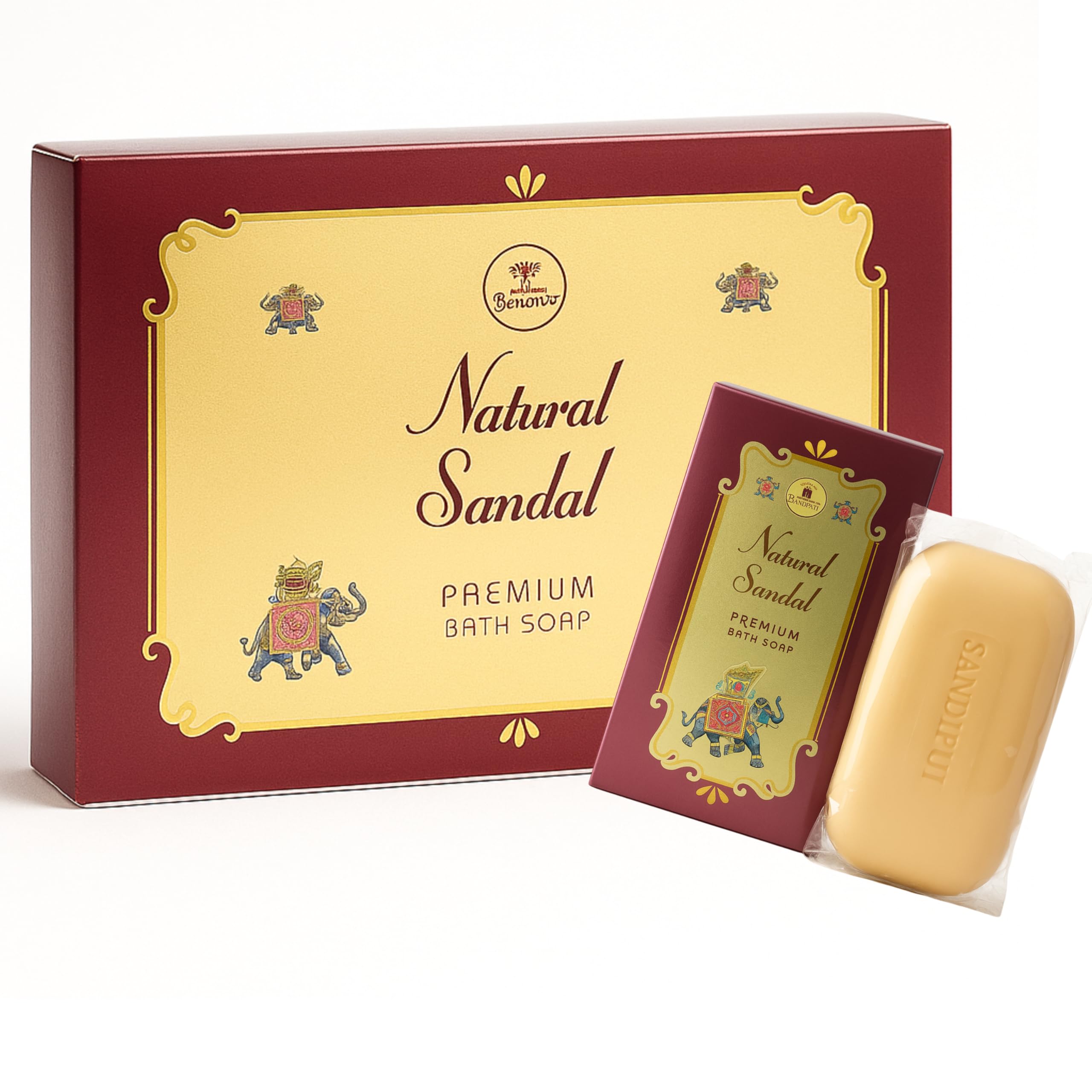 Buy Mysore Cauvery Sandalwood Bath Soap, Natural Skincare, Pure