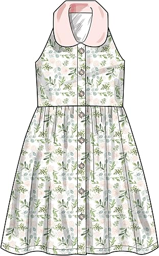 Miniatura 7 de New Look Easy - Kit de patrón de costura para vestido de sol para niños y niñas, código N6727, tallas 3-4-5-6-7-8-10-12-14, multicolor