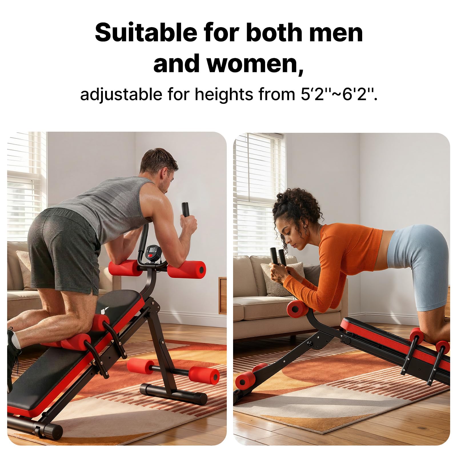 Amazon.co.jp: Merach 腹筋マシン 4イン1 調節可能な腹筋トレーナー