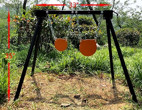 Miniatura 3 de Highwild Soporte de objetivo de acero AR500 Sistema de objetivo de disparo Kit completo Combinación (2)