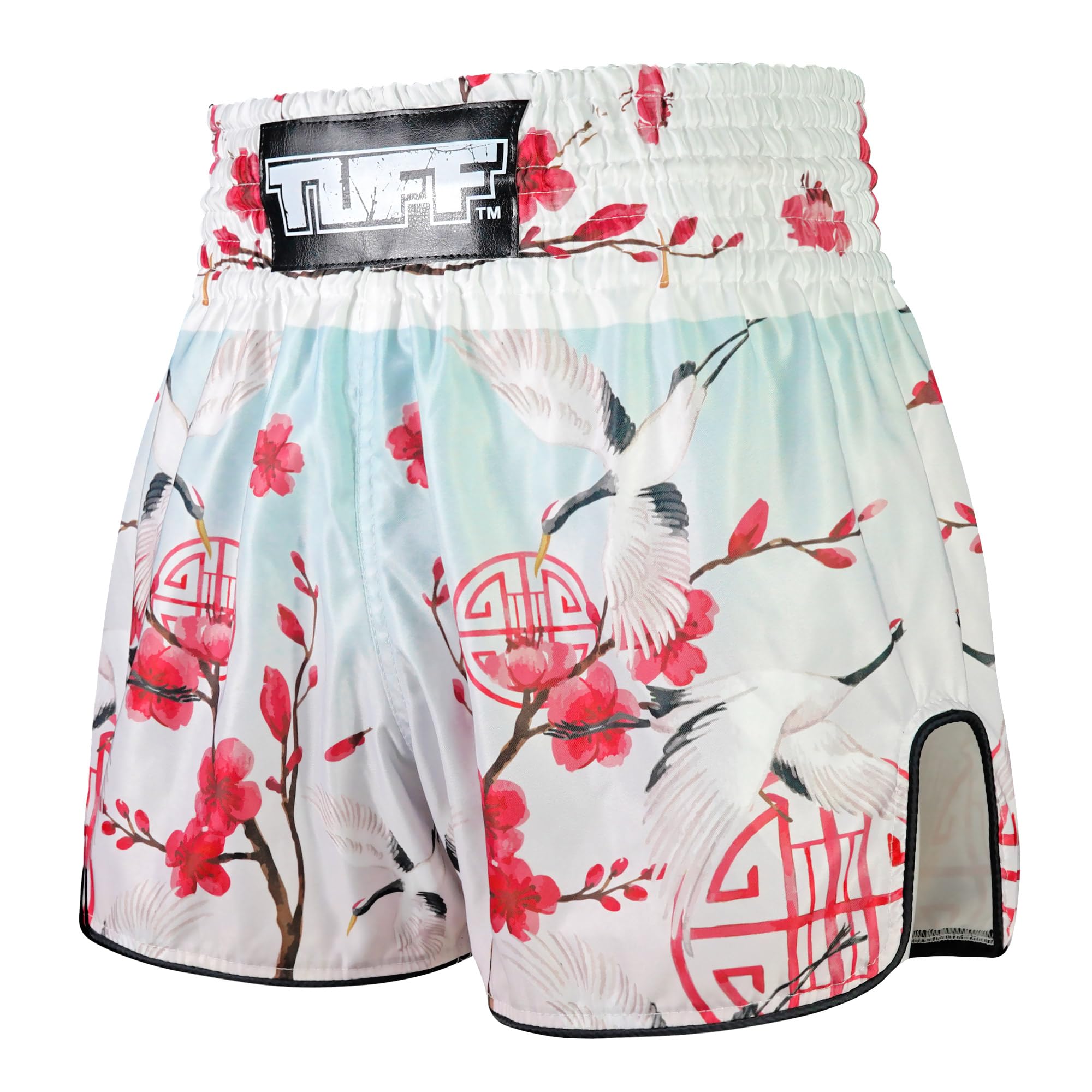 Tuff Sport Muay Thai bokserki bokserskie, retro, klasyczny, slim cut, MMA, kickboxing, zestaw treningowy
