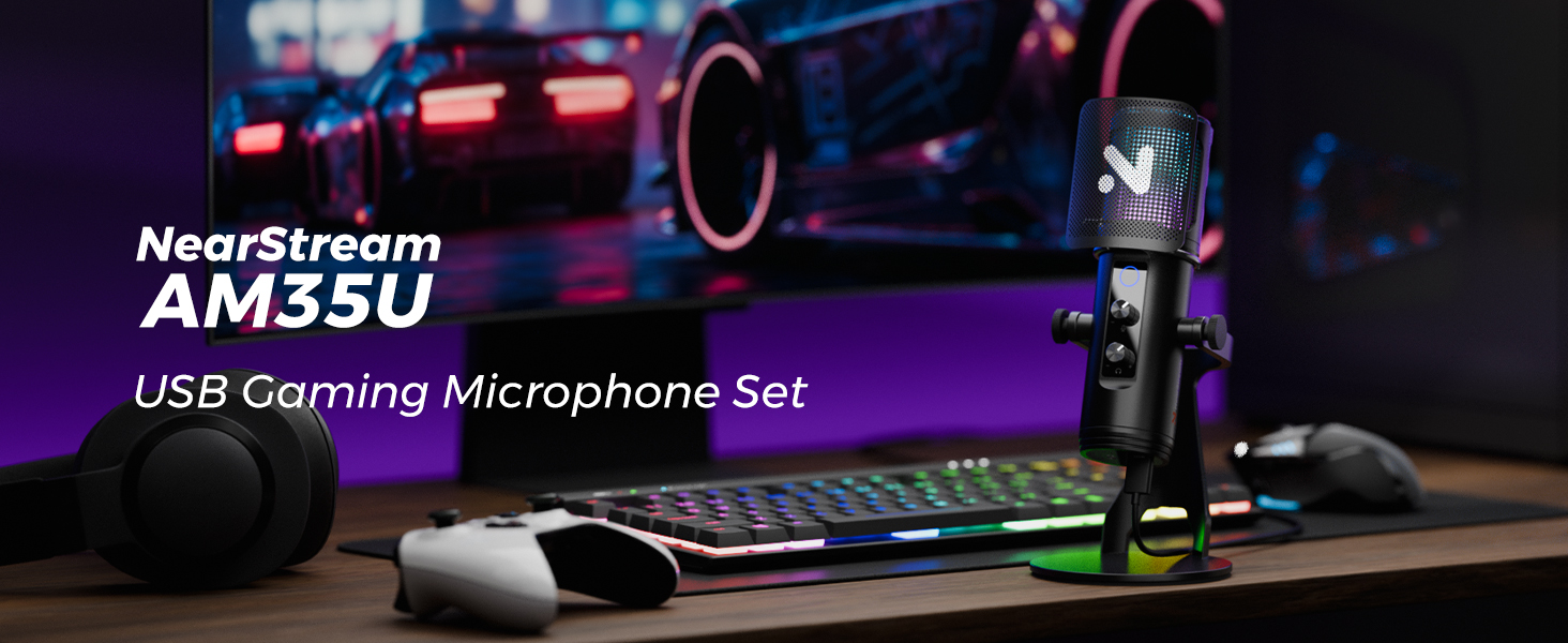 Amazon.com: NearStream USB Gaming Microphone for PC with Noise