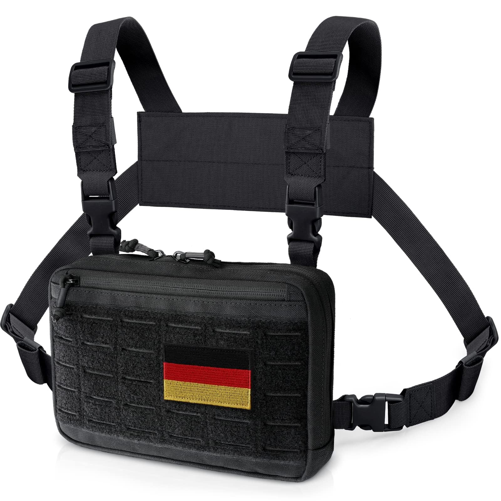 WYNEX Táctica Pecho Rig Corte Láser Molle Pouch Utilidad Recon Kit