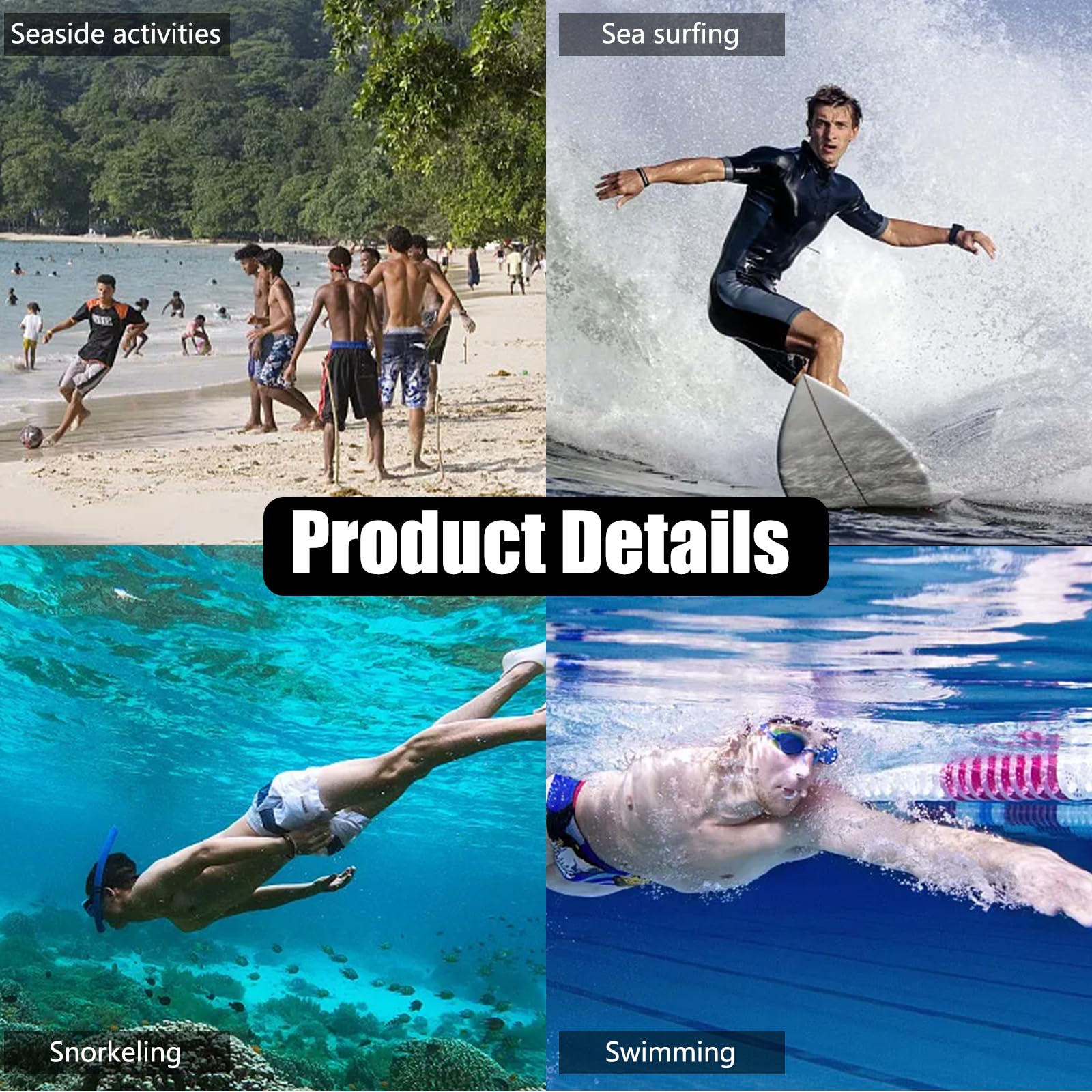 Calzini in neoprene funzione impermeabile con spessore elastico per proteggere i piedi, calzini da nuoto, calzini da immersione, calzini da beach volley, calzini da spiaggia maschili per