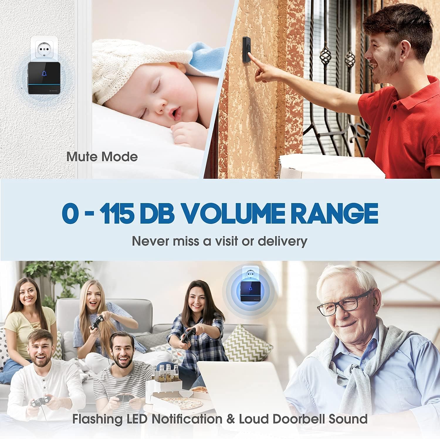 X-Sense Doorbell Mute Mode and Volume Range