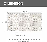 Vista 2 de Paquete de 4 hojas de retroiluminación LED de 24 V 45 W RGBW3000K blanco, 19.3 x 9.6 pulgadas cada unidad, panel LED flexible regulable