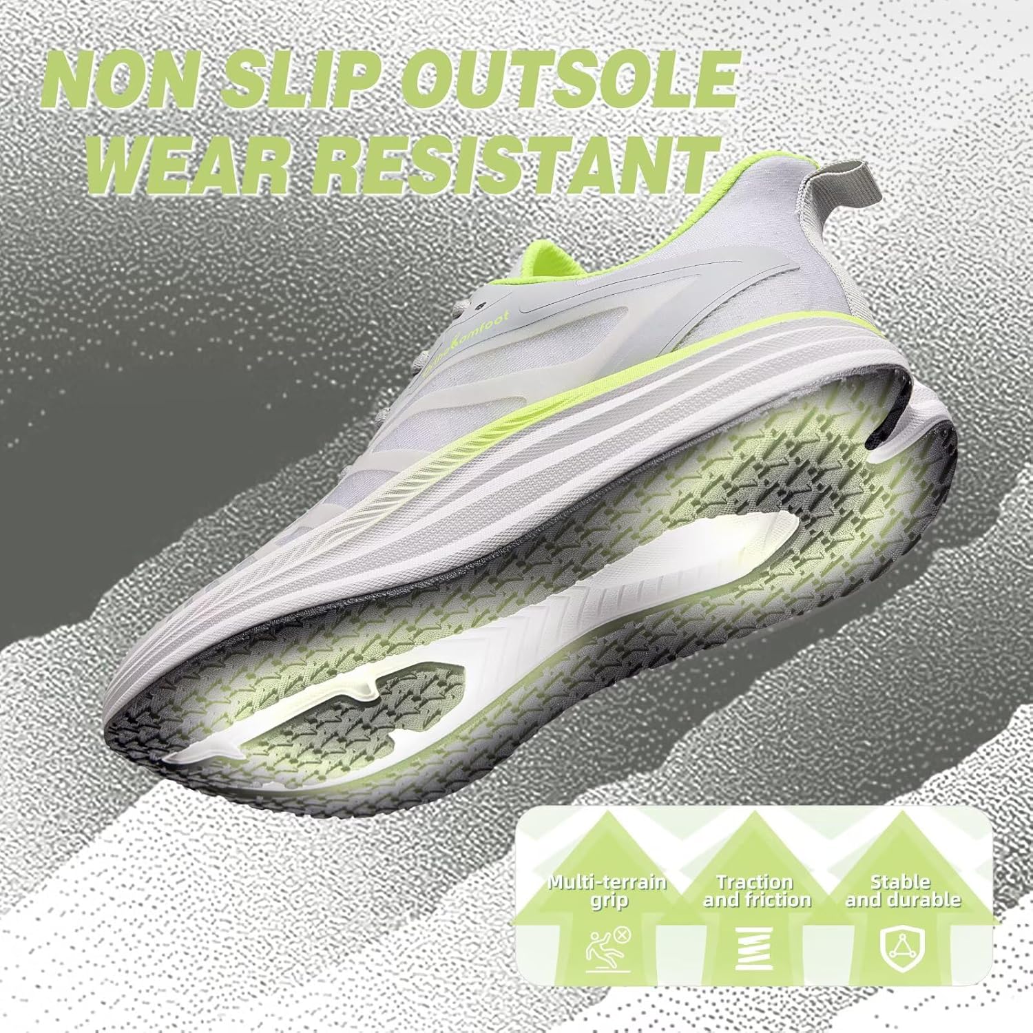 Men's Orthopedic Road Running Shoes: Comfortable Casual Breathable Arch Supports Plantar Fasciitis Sneakers, Casual Orthotic Flat Feet Athletic Sport Tennis Outdoor Walking Shoes for Foot Heel Pain - Image 8