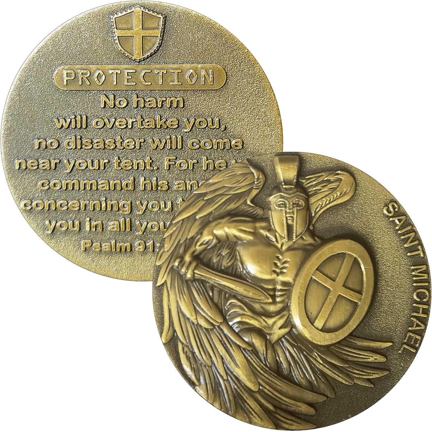 Saint Michael The Archangel Christian Challenge Coin