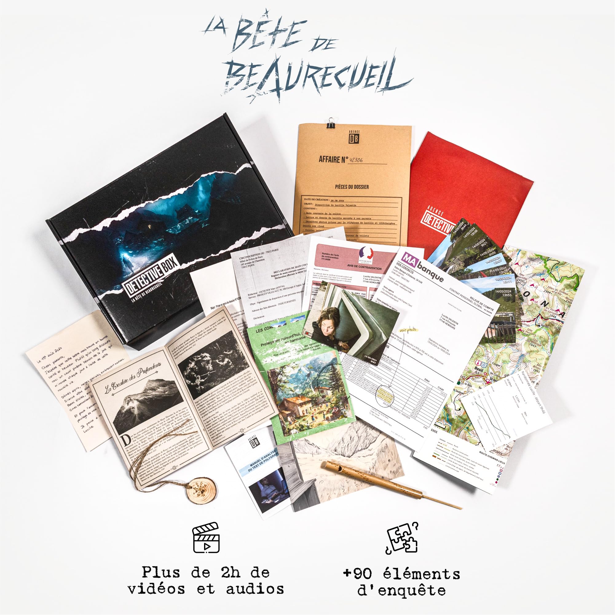 La Bête de Beaurecueil - Enquête immersive dans Les Alpes - Jeu d’Investigation & énigmes - Escape Game narratif - Traque (3h de Jeu, 1 à 5 Joueurs, dès 14 Ans, Connexion Internet)