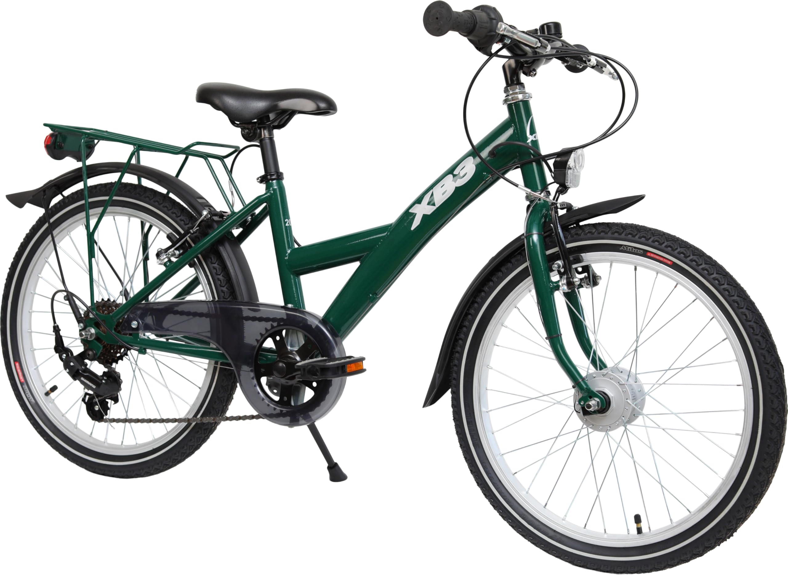 XB3 Kinderfahrrad 20 Zoll 6-Gang Nabendynamo StVZO Grün
