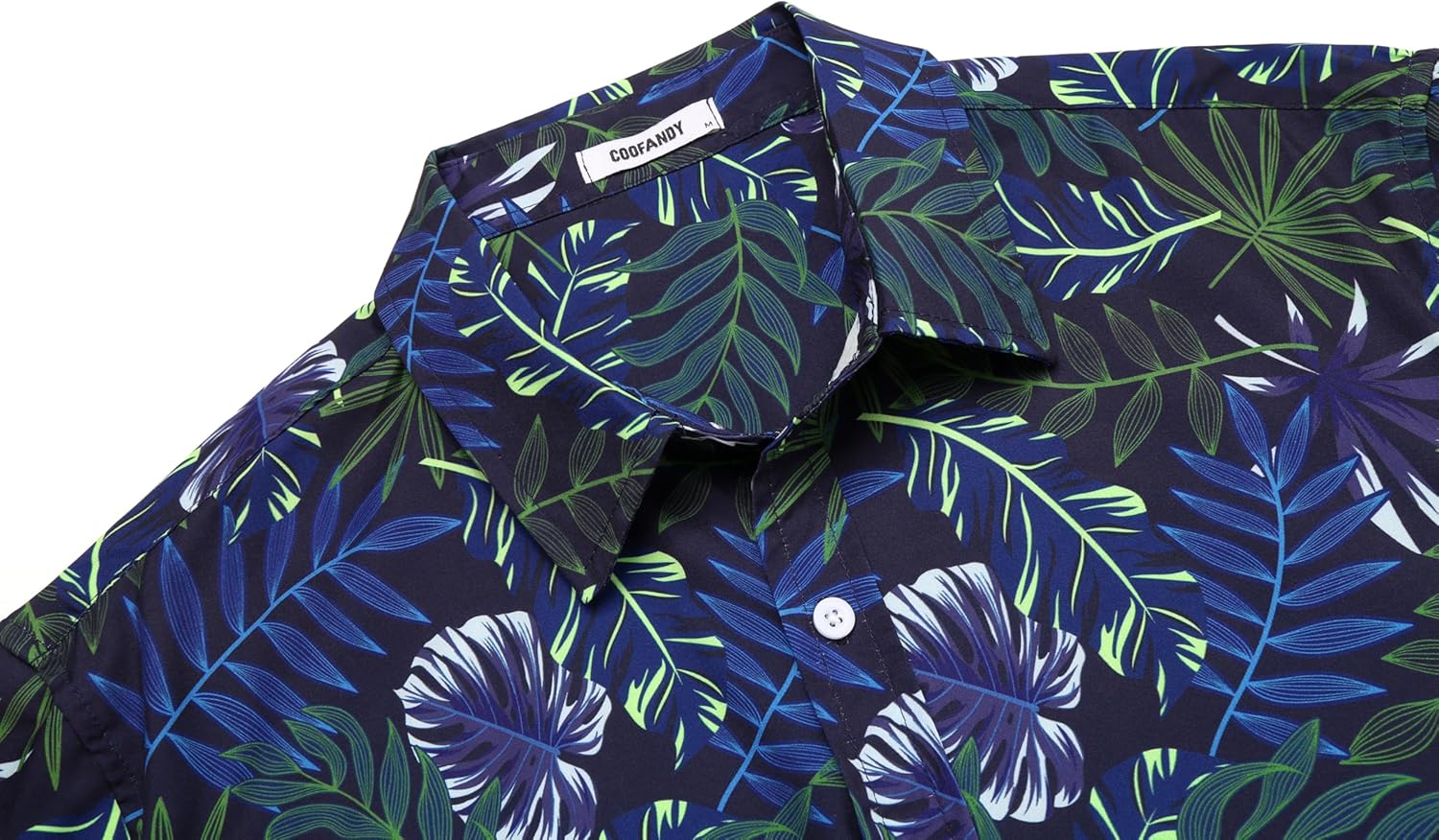 COOFANDY Mens Hawaiian Shirts Short Sleeve Button Down Aloha Shirt Casual Beach Clothes - Image 7