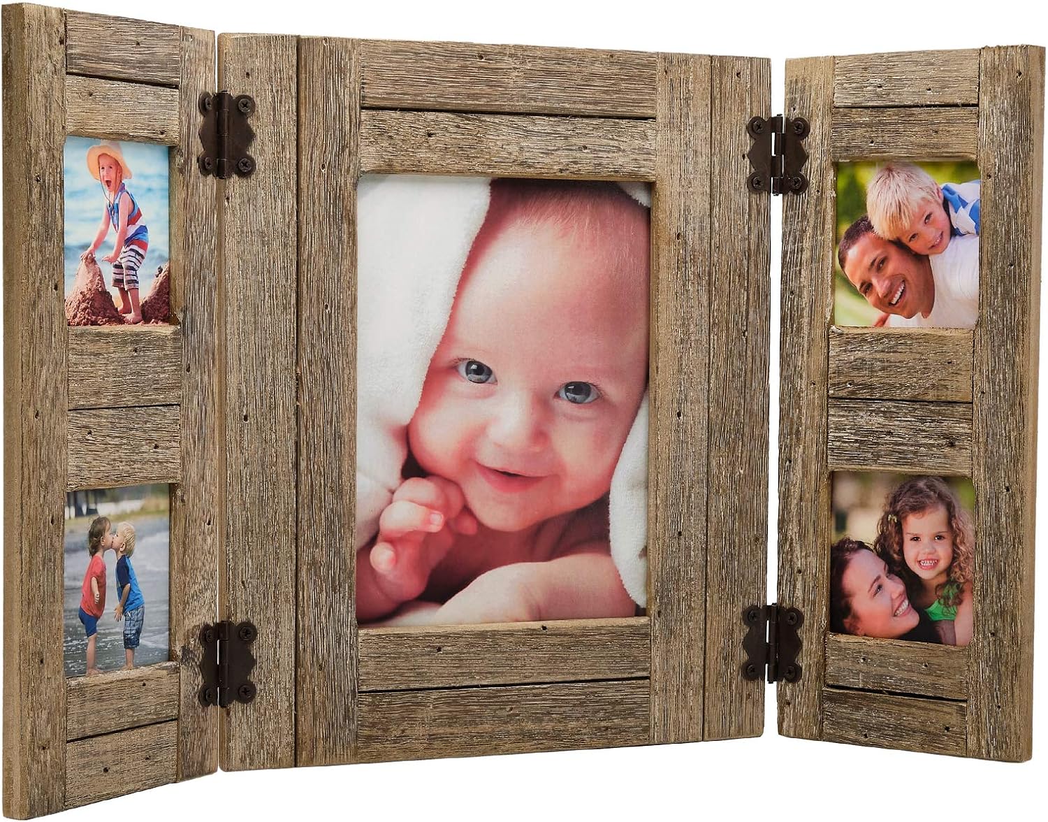 EXCELLO GLOBAL PRODUCTS Rustic Distressed Wood Collage