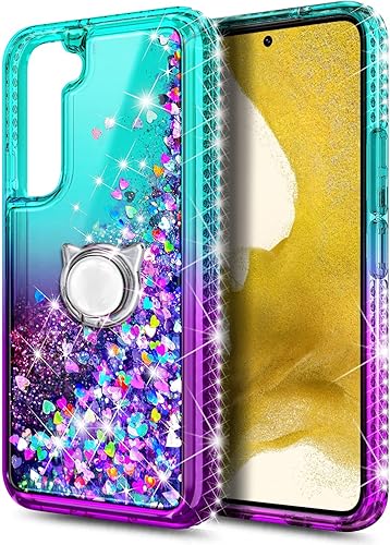 Miniatura 483 de NGB Supremacy Funda compatible con Samsung Galaxy S22 Plus (5G de 6.6 pulgadas) con protector de pantalla (cobertura máxima, TPU flexible), soporte