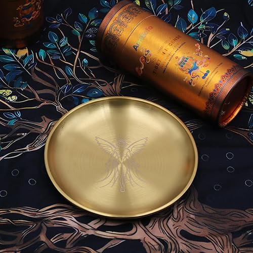 Miniatura 8 de Plato ritual ideal para uso en altar, uso ritual, quemador de incienso, cuenco para manchas, cuenco de decoración, cuenco de oferta (luna triple)