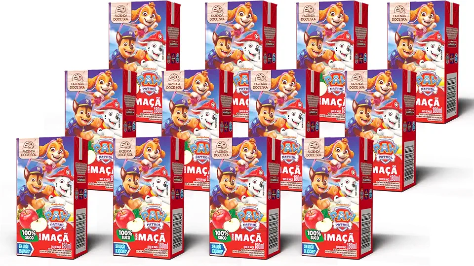Suco de Maçã Patrulha Canina - 180ml (12 Unidades)