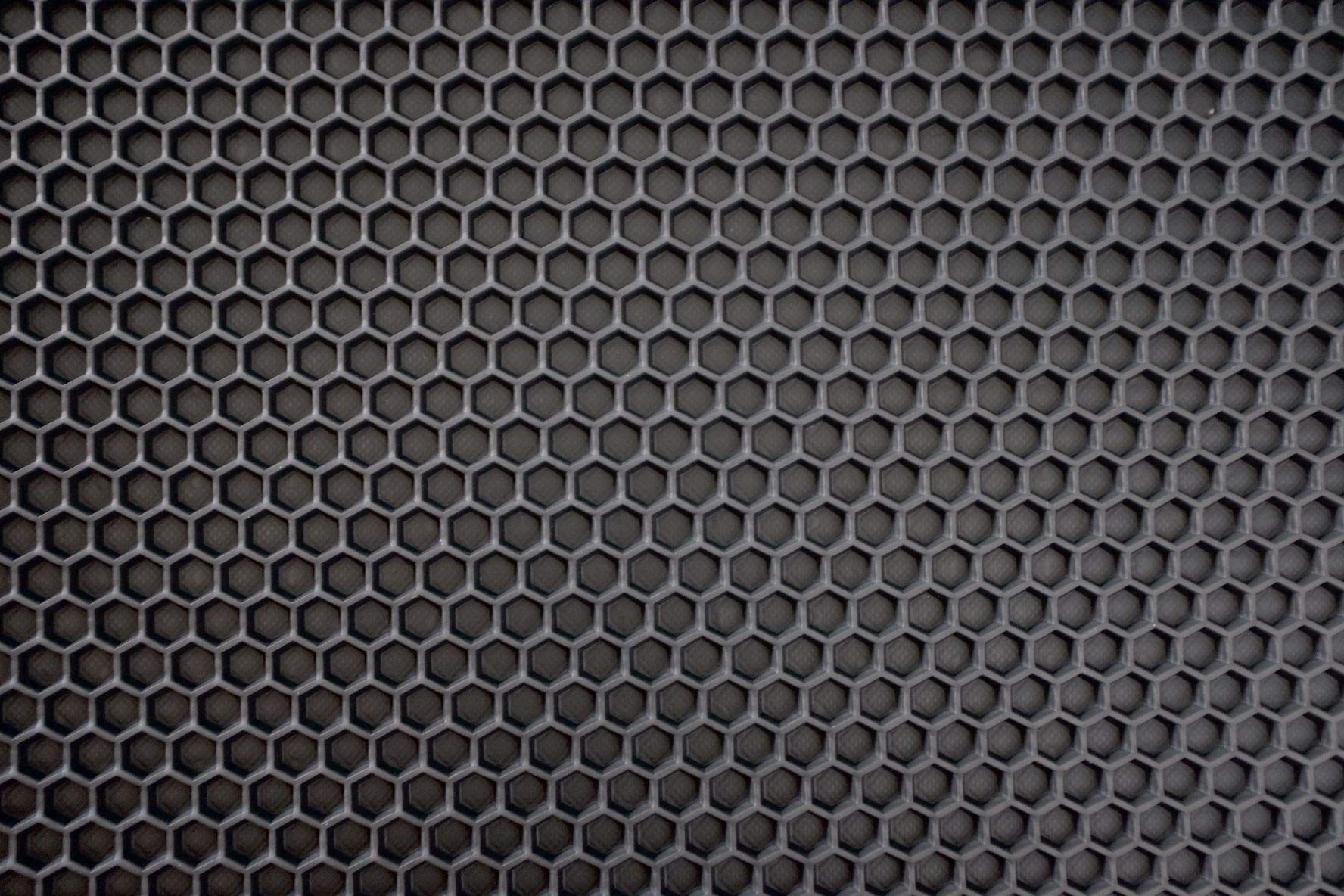 Nicoman Hexagon shape Doormat Honeycomb Door Mat Dripping Tray Dirt Trapper Catcher Floor Matt-90x60cm-Black