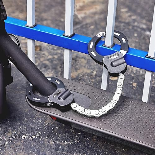 Miniatura 2 de Candado para Scooter, Candado de Cadena de Bicicleta, Candados de Scooter Eléctrico Antirrobo para Scooter Eléctrico Segway, Ninebot, Xiaomi, Razor