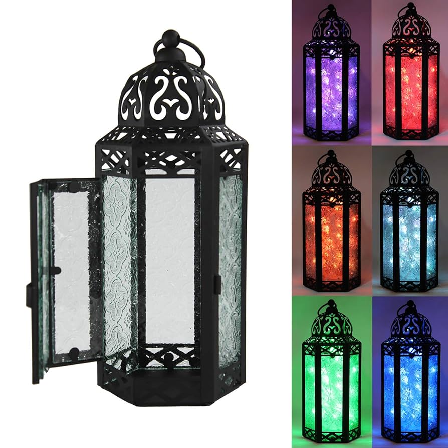 Amazon.com: VELA Lanterns 3pk Decorative Moroccan Lantern