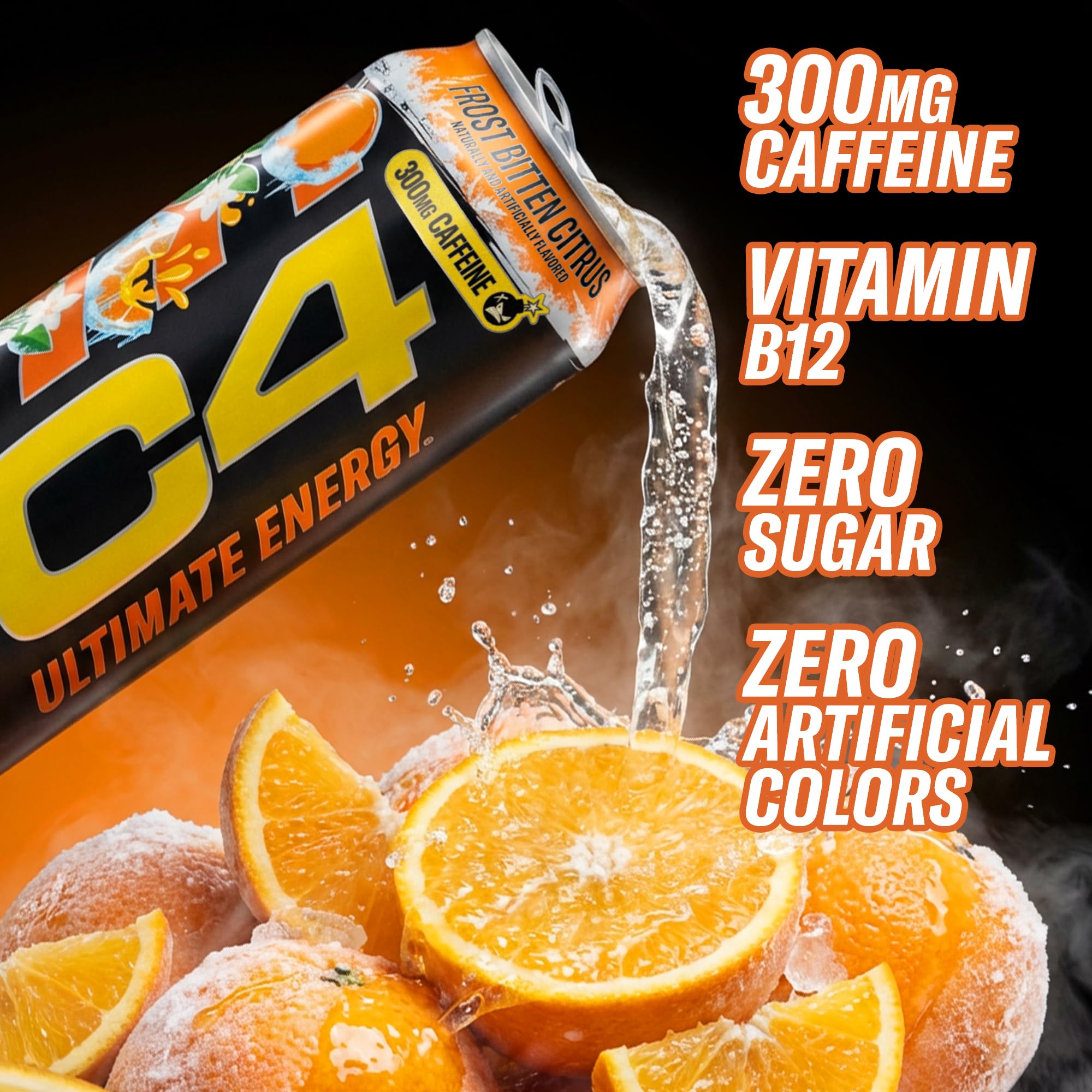 C4 Ultimate Sugar Free Energy Drink 16oz (Pack of 12) : Amazon.sg