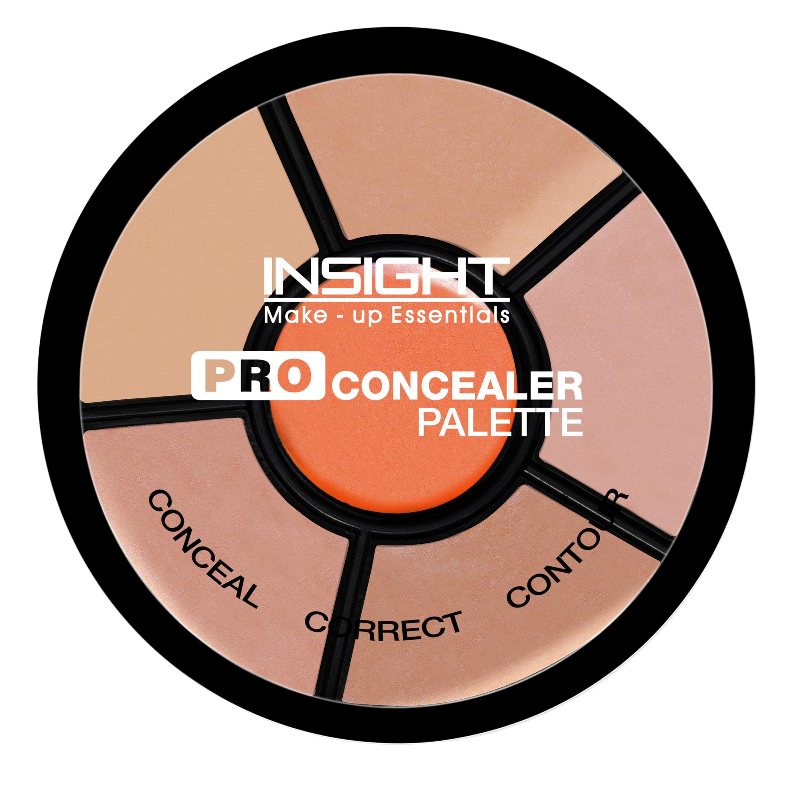 Pro Concealer Palette – Shade Concealer | Makeup Wheel for Face | Satin–Matte Finish | 3-in-1 Conceal, Contour & Correct | Waterproof | Full Coverage | 15gm
