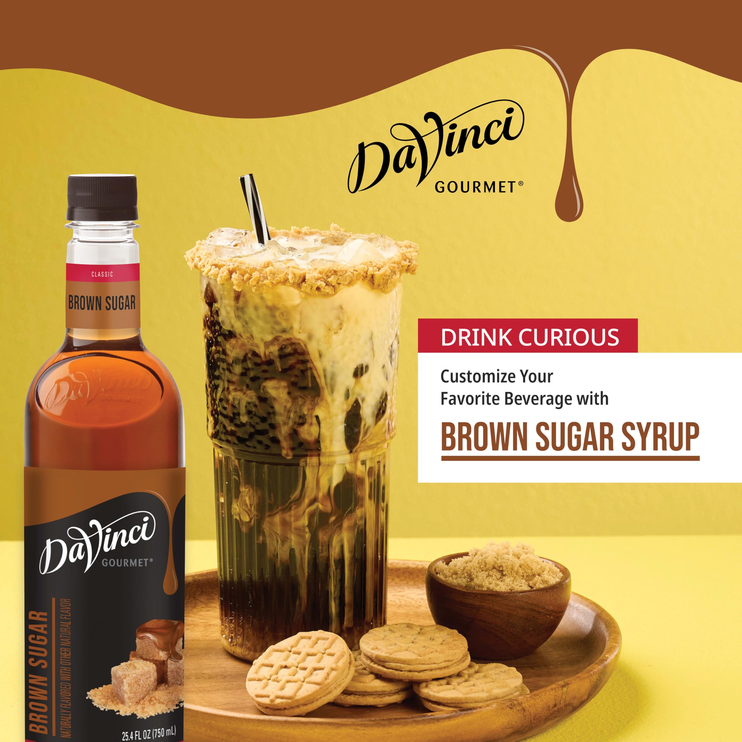 DaVinci Gourmet Brown Sugar Syrup 25 4 Fluid Ounces Pack of 1 — view 5