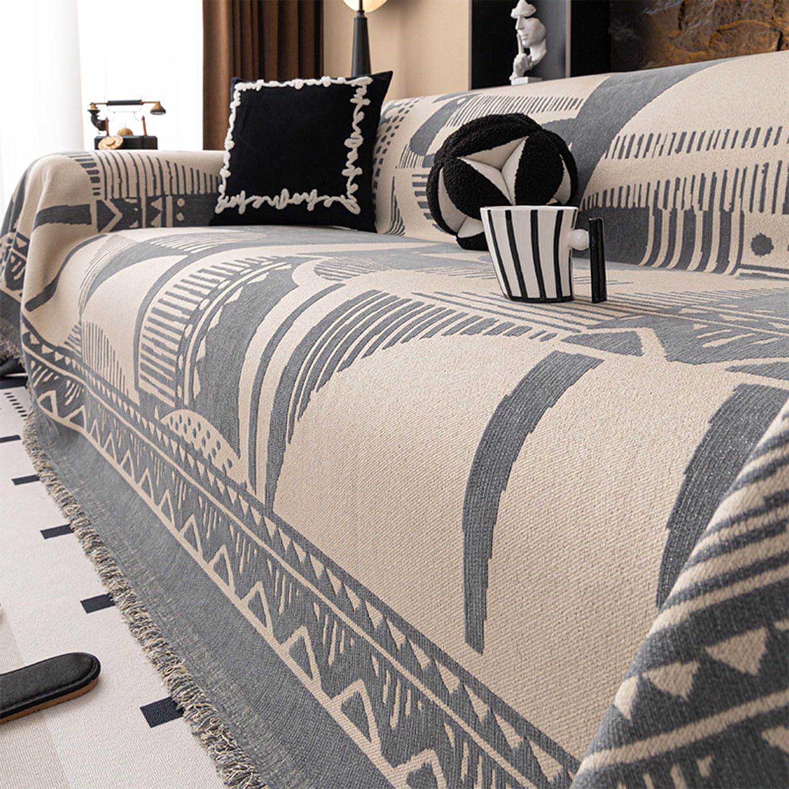Housse de canapé en chenille anti-rayures pour protéger durablement votre mobilier