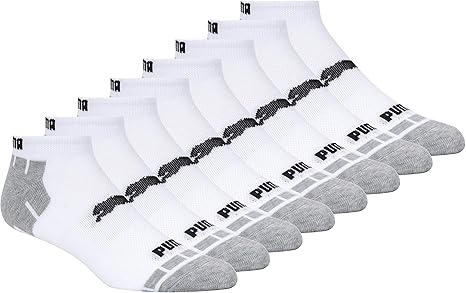 PUMA Men's 8 Pack Low Cut Socks