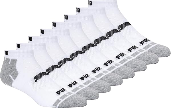 PUMAmens Men's 8 Pack Low Cut Running Socks