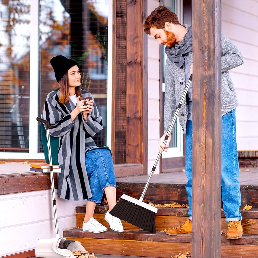 Amazon.co.jp: Jade Active、ほうきとちりとりセット 家庭用