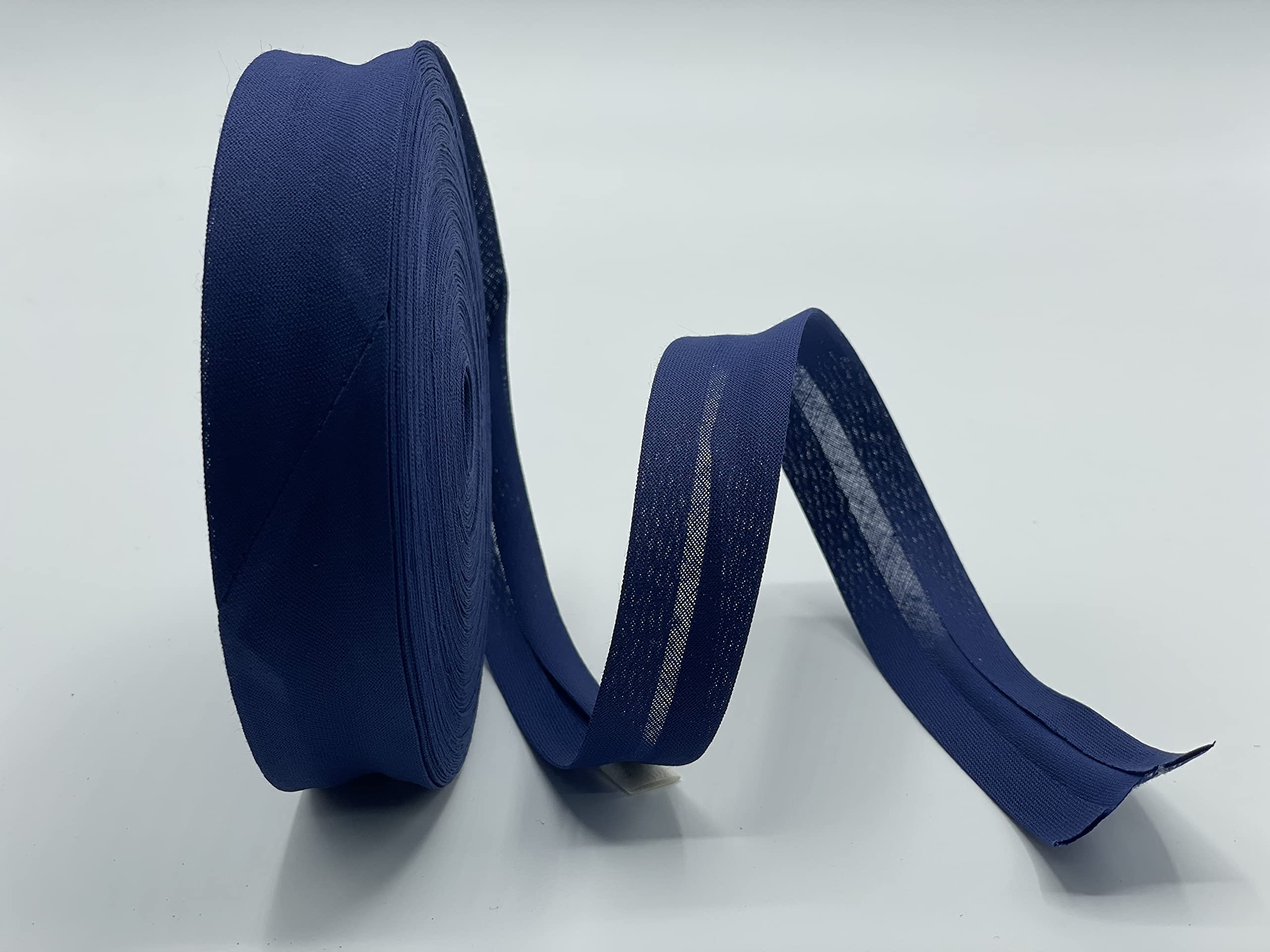Superior Quality Navy Cotton Bias Binding 25mm (1") -25 Metres