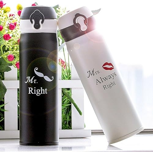 Miniatura 2 de UNCONDITIONAL ROSIE  Juego térmico de amor y risa  2 frascos de acero inoxidable a juego en una hermosa caja de regalo  Regalos personalizados,