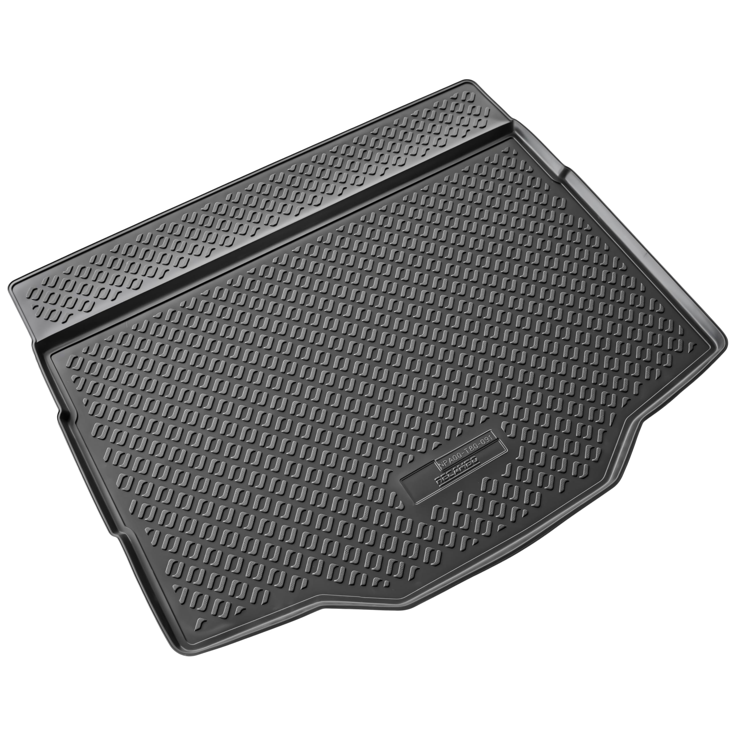 RECAMBO Alfombrilla protectora para maletero apta para Seat Arona | a partir de 2017 | Base de carga inferior – 3D de goma para maletero/bandeja de maletero | Alfombrilla para maletero con borde alto