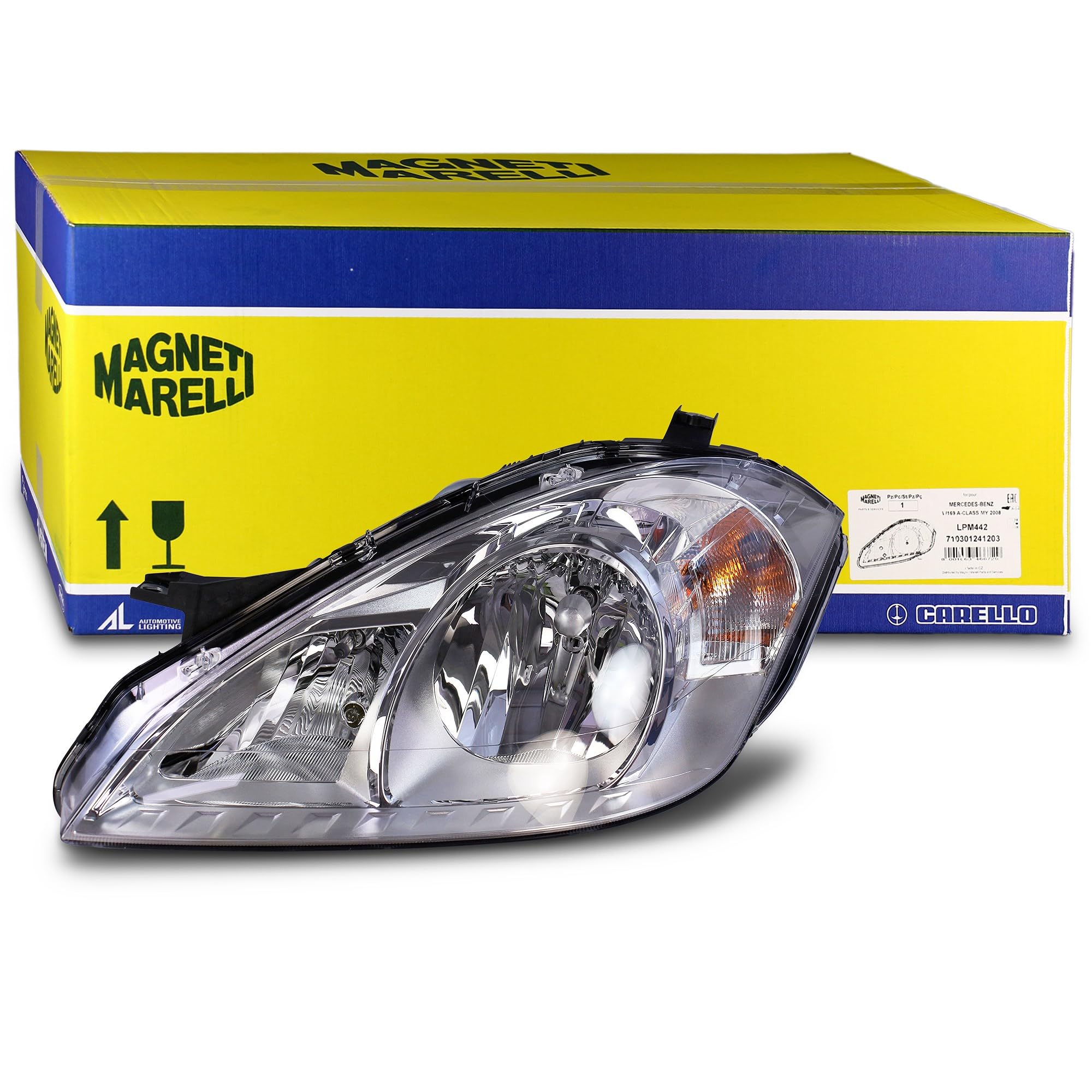 Magneti Marelli 710301241203 Hauptscheinwerfer, Linke mit LWR | Kompatibel mit: MERCEDES-BENZ A-CLASS
