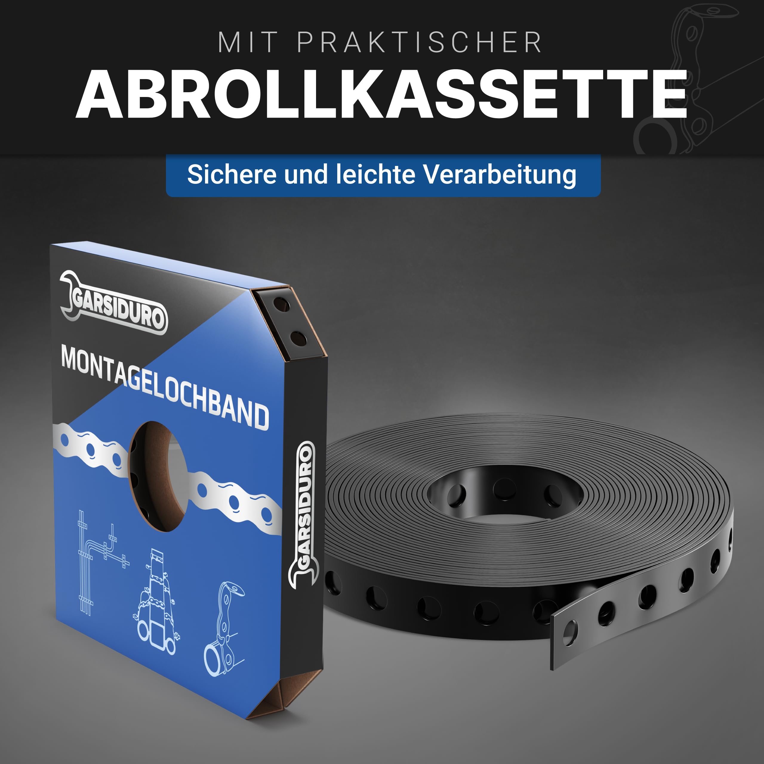 Nastro Forato Di Montaggio Zincato 12 Mm O Rivestito In - Foto 12