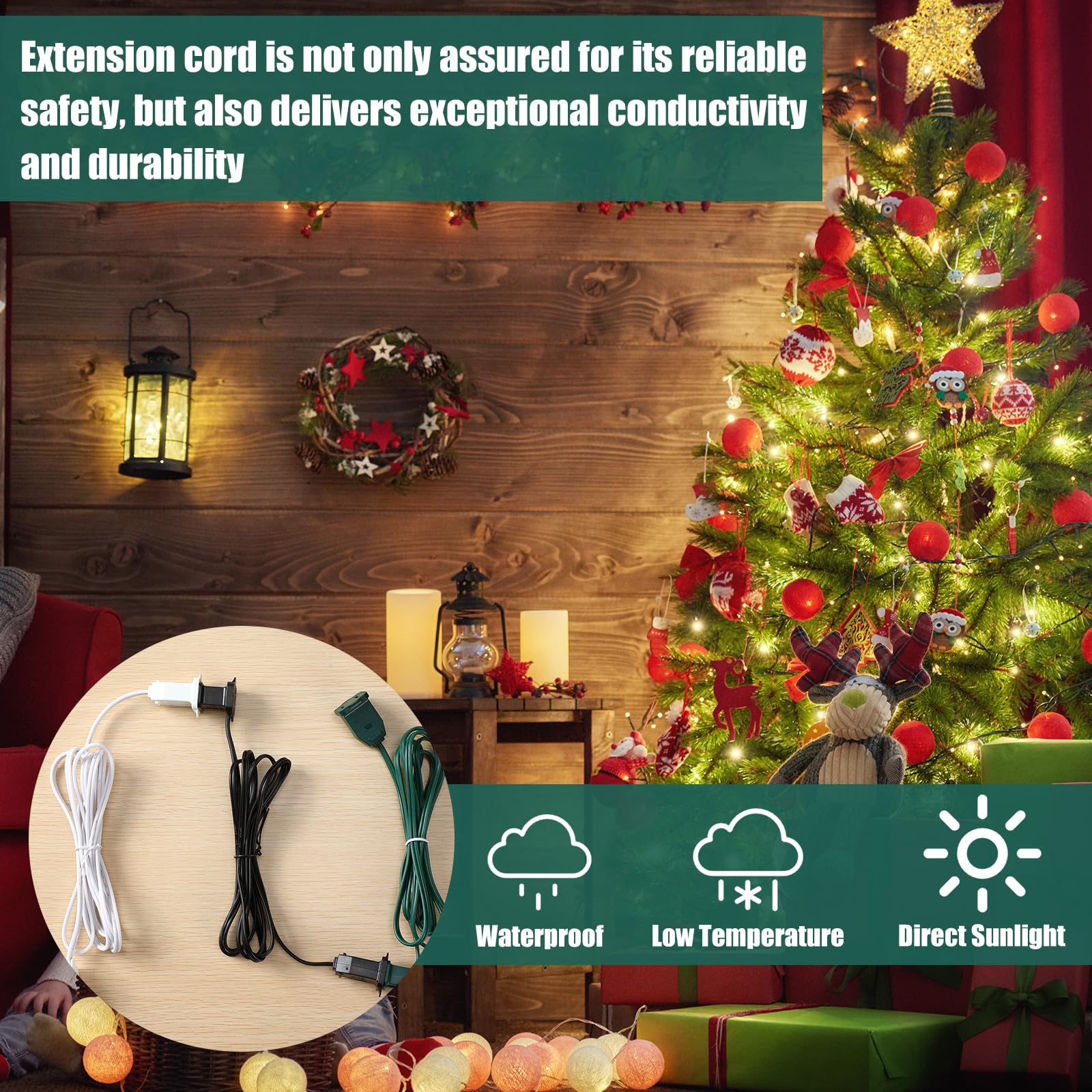 Multi Light Extension Snapklik.com : 10 Pack 12 Ft White Indoor Extension Cord 2 Prong ...