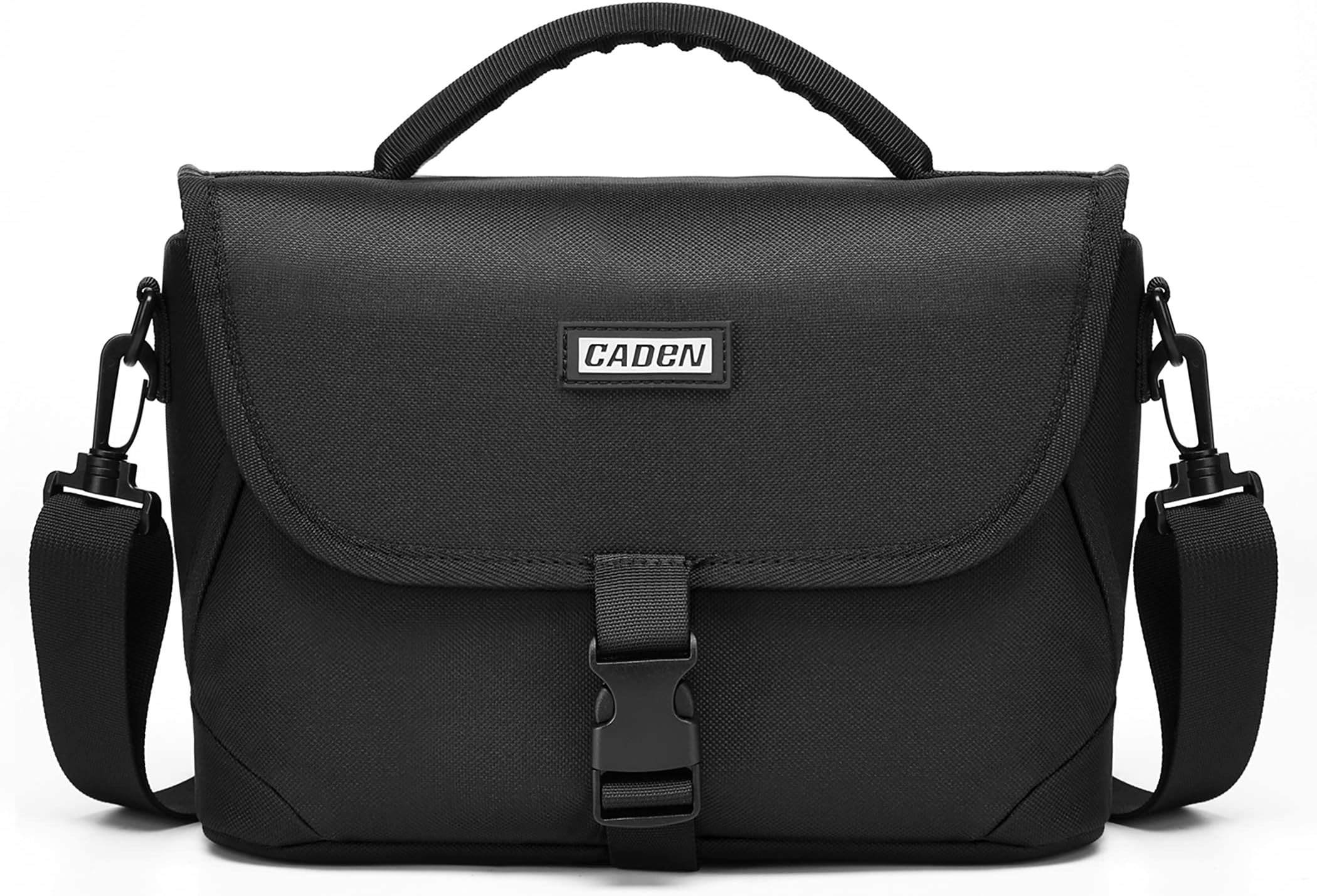CADeN Camera Bag Case Shoulder Messenger Bag Compatible for Nikon Canon Sony DSLR SLR Cameras Waterproof Black