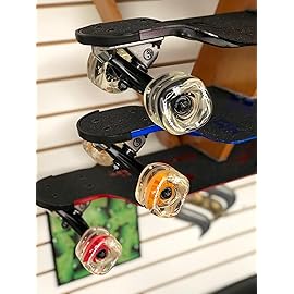 Shark Wheel 72mm 78a Longboard Cruising Wheels, DNA Formula, Set of 4 Wheels (Clear Black, 72mm)