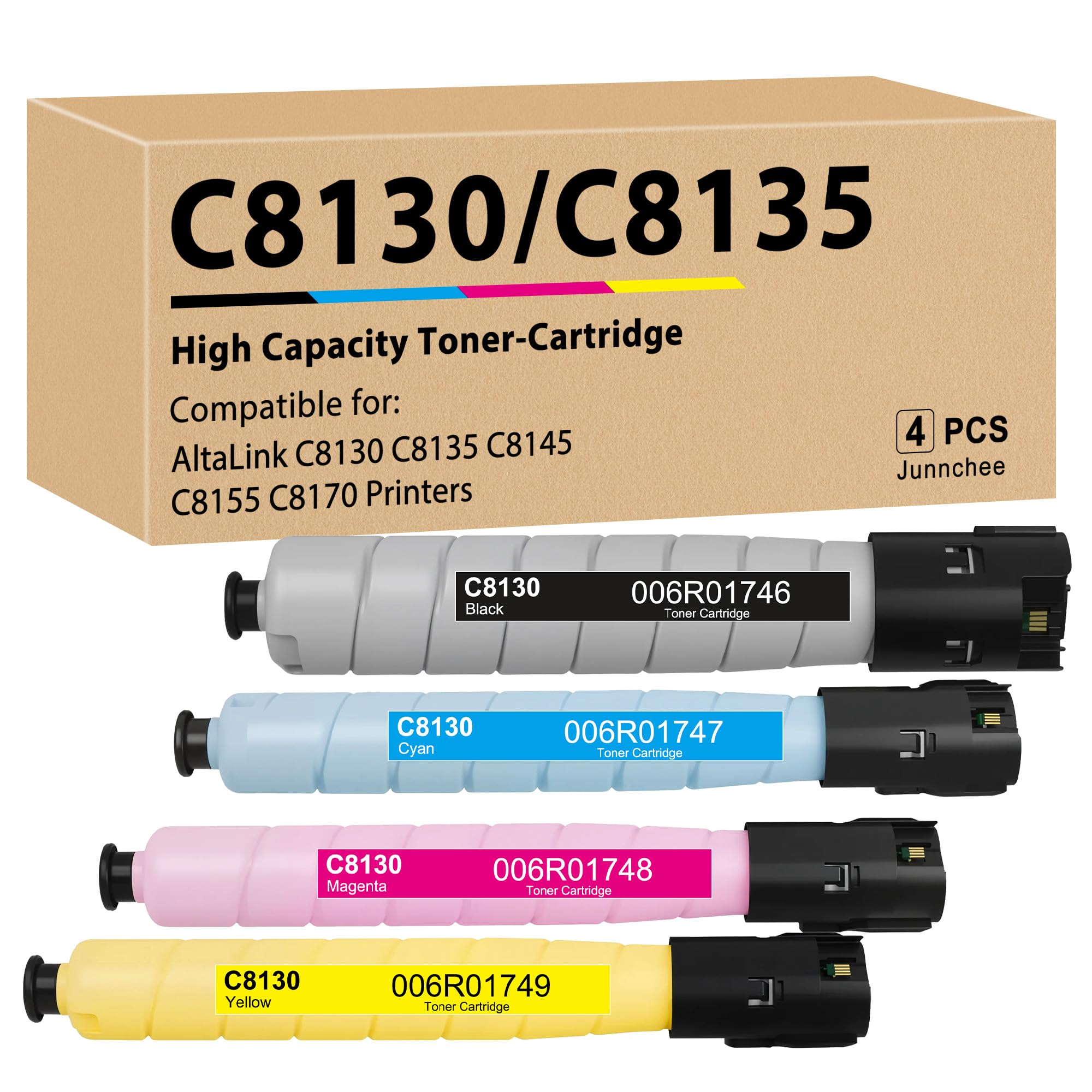 Altalink C8130 C8135 Toner Cartridge Replacement for Xerox 006R01746 006R01747 006R01748 006R01749 Toner for AltaLink C8130 C8135 C8145 C8155 C8170