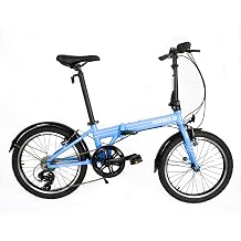ZiZZO Via 20 Folding Bike-Lightweight Aluminum Frame Genuine Shimano 7-Speed 26lb