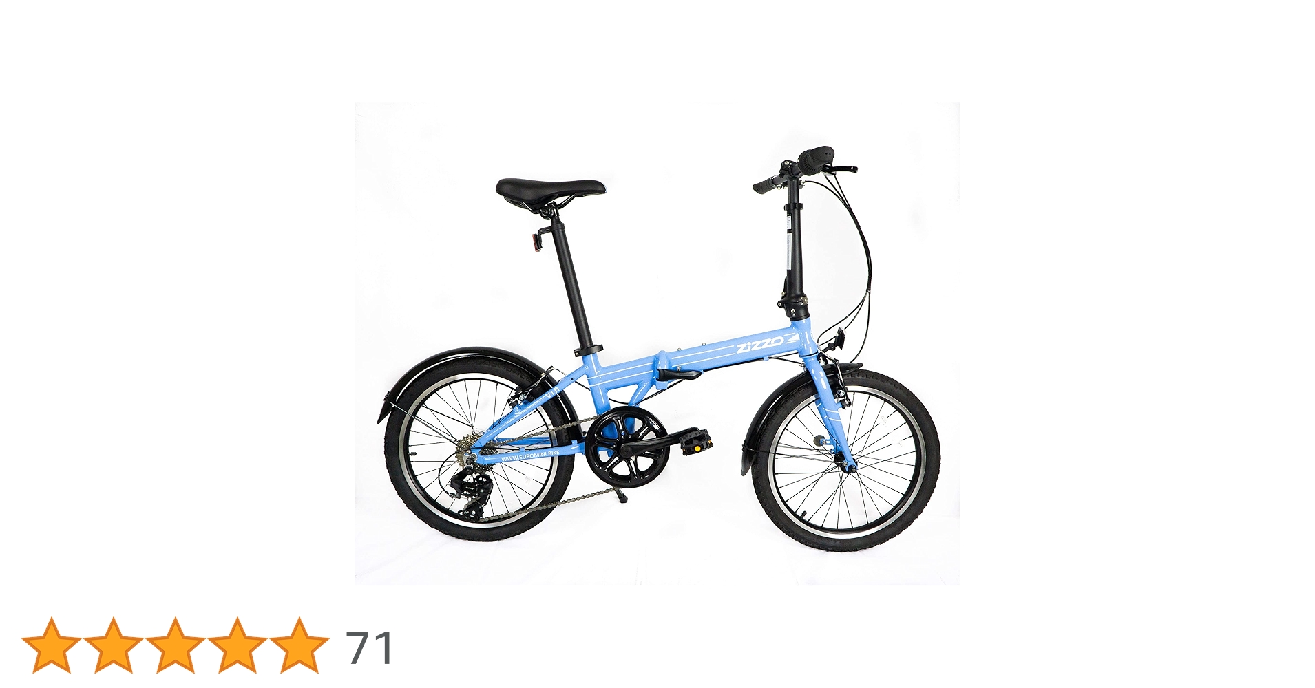 折りたたみ自転車SIA FEI 20インチブルーボディー Amazon | ZiZZO Via