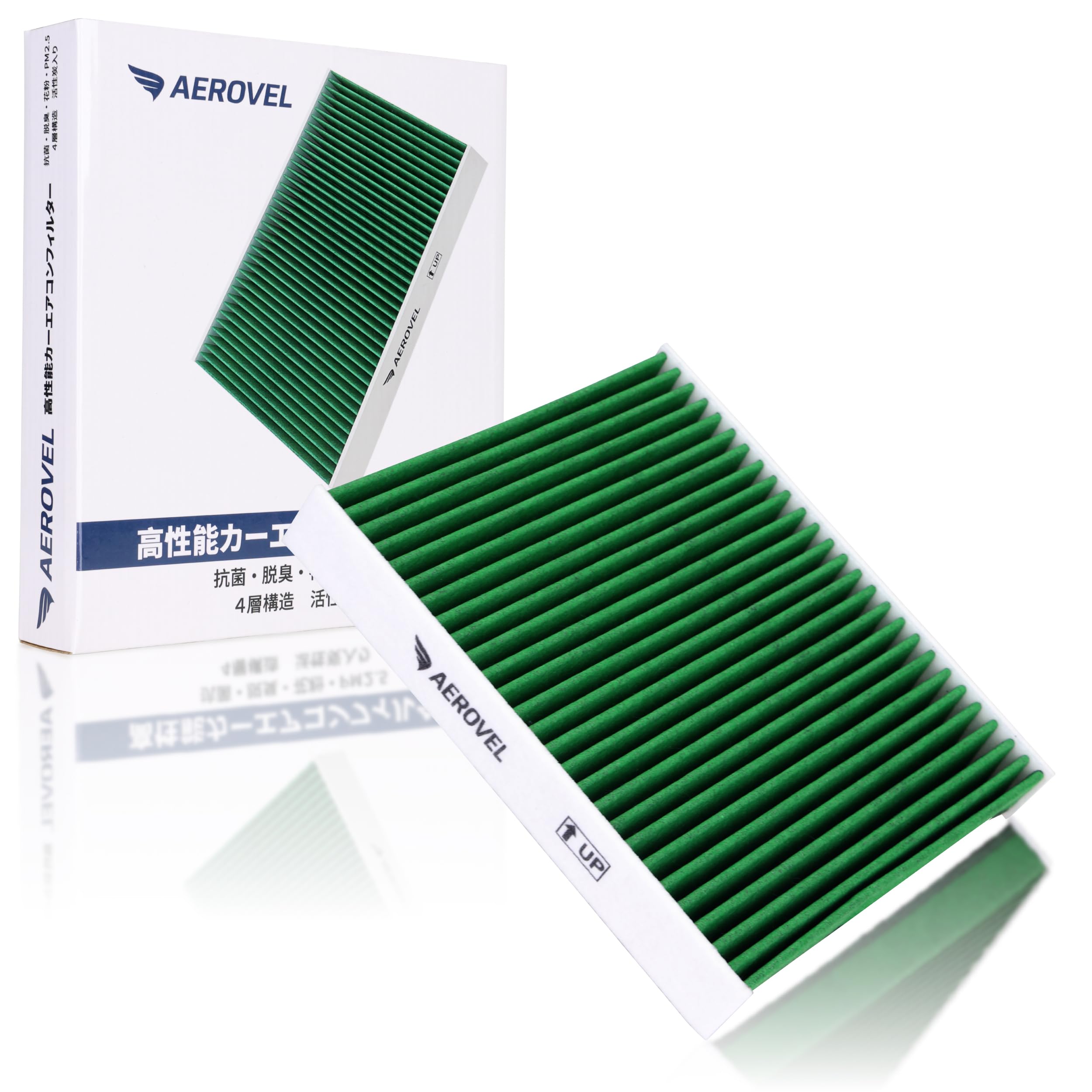 High Performance Car Air Conditioner Filter for Toyota, Lexus, Mazda, Subaru, Daihatsu, Suzuki, Alphard, Vellfire, Prius, Corollacross, Voxy, Esquia, Sienta, Harrier 4 Layers, Activated Carbon, Antibacterial, Pollen & PM2.5 Protection (A1-1014 (1 Piece) A1-1014 (Pack of 1)