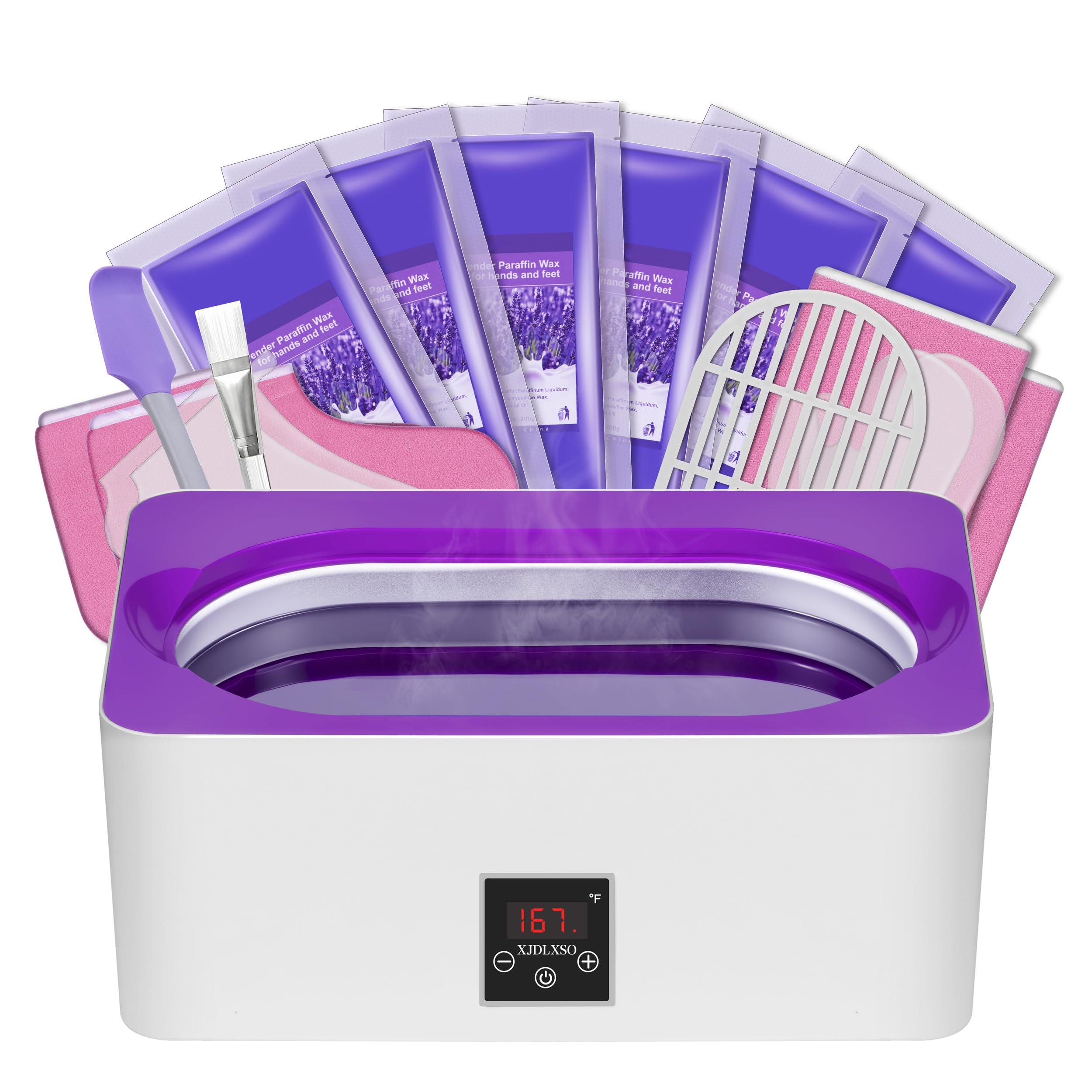 Paraffin Wax Machine for Hand and Feet - 4000ml Large Capacity Wax Warmer Full Kit with Gloves & Booties, Professional Hot Wax Paraffin Machine for Spa