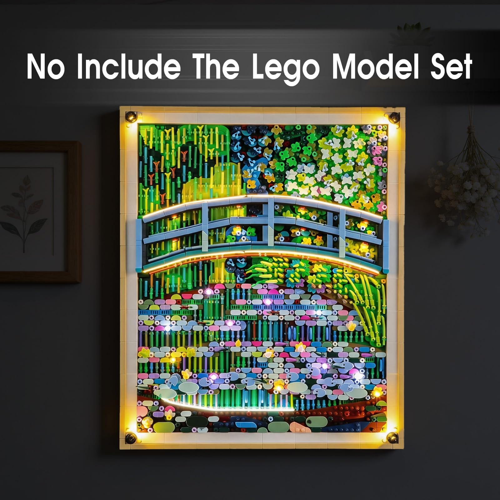 Kit de luz LED compatible con Lego 31220 Art Claude Monet, kit de luz para Lego 31220 modelo de bloques de construcción, no incluye el juego de modelos