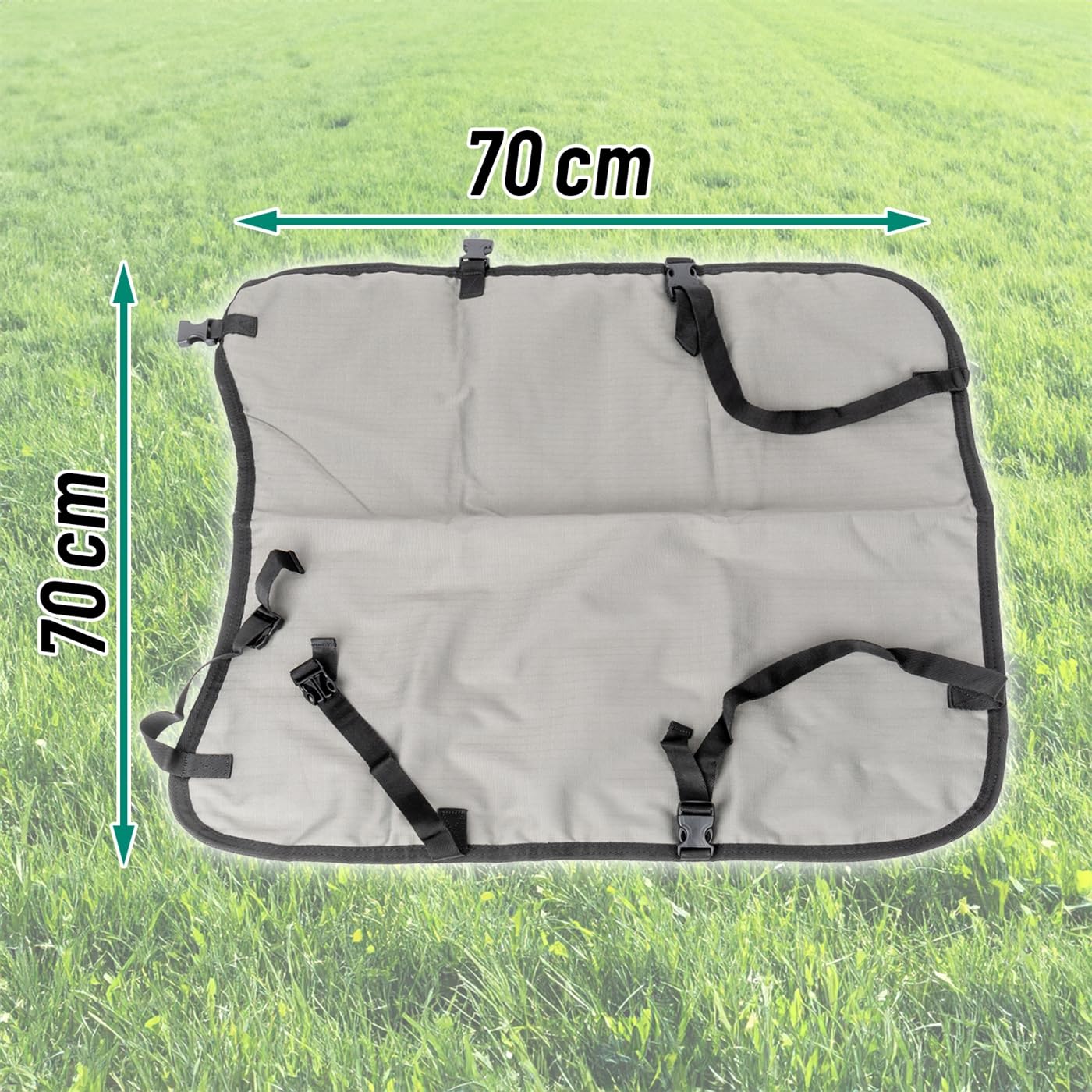 Göbel Kälberdecke 70cm, grau Thermodecke für Junge Kälber als Kälteschutz