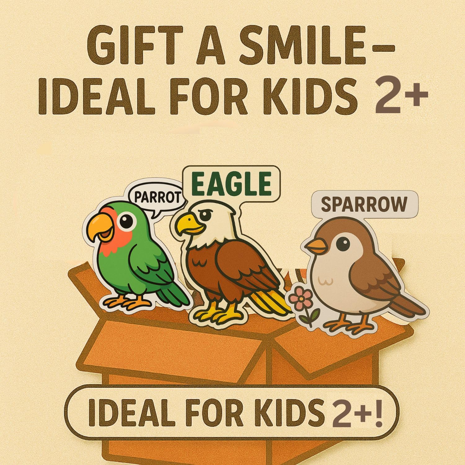 RufaStories Bird Fridge Magnets for Kids – 13 Pieces Strong, Waterproof, Durable Bird Animal Magnets for Refrigerator, Almirah, Whiteboard, Cute Educational Play Magnets 4