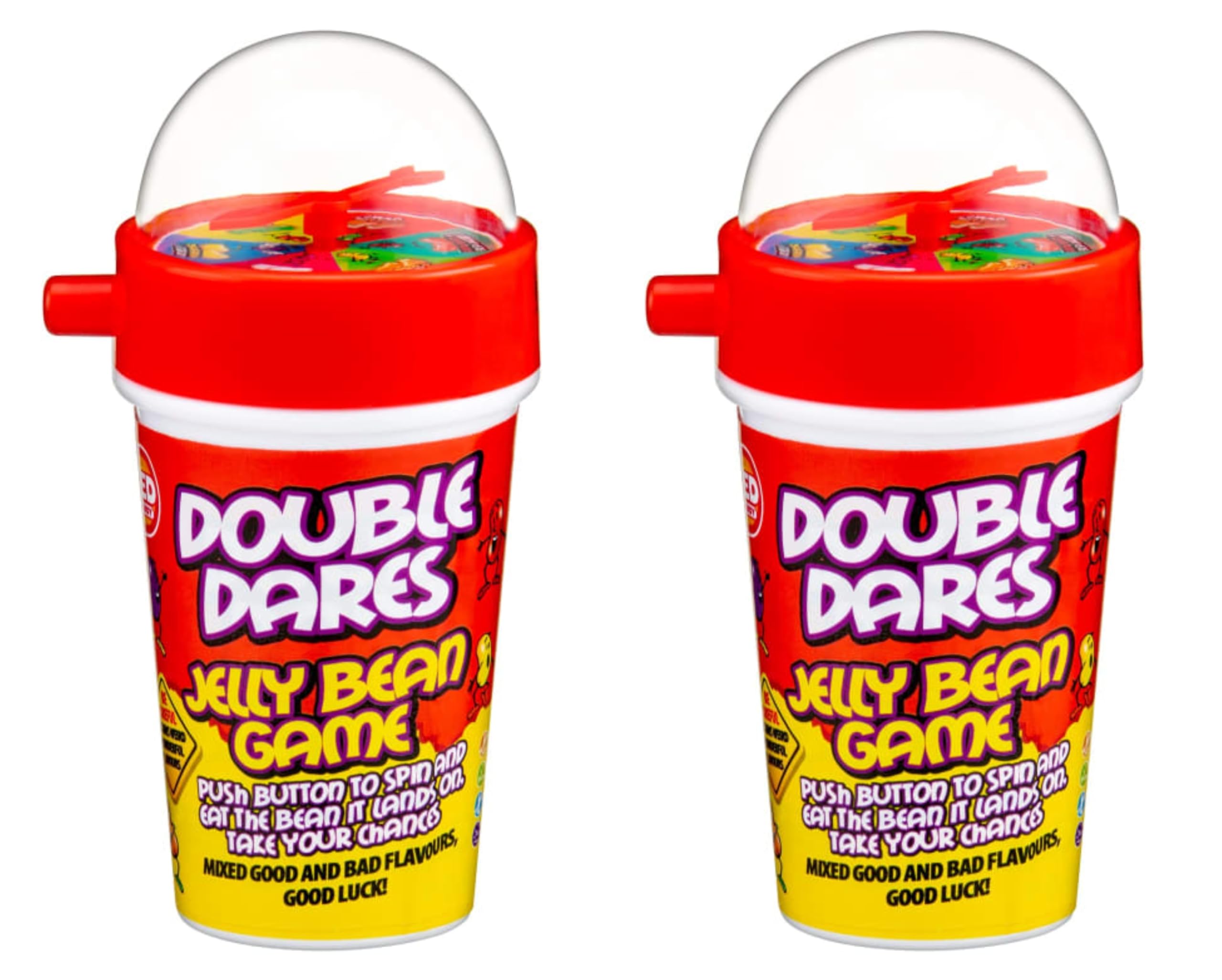Divas World Double Dare's Jelly Bean Cup Game: Pack of 2 for Xmas Party Candy Sweets - A Fun and Novelty Gift