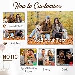 Custom Puzzles from Photos, 300/500/1000 Piece Puzzle for Adults, Personalized Jigsaw Puzzles with Photo Text, Photo Puzzles Personalized Gifts for Family Pet Birthday Mother's Day Father's Day