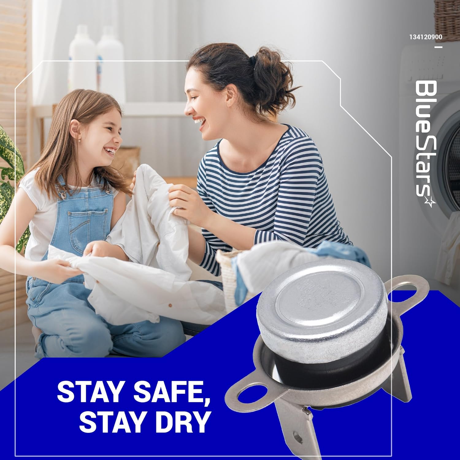 BlueStars 279769 Dryer Thermal Cut-Off Kit Replacement Part by BlueStars - Compatible with Whirpool & Kenmore Dryers - Replaces 3389946 3398671 3977394 695563 AP3094224 3390291 - PACK OF 8