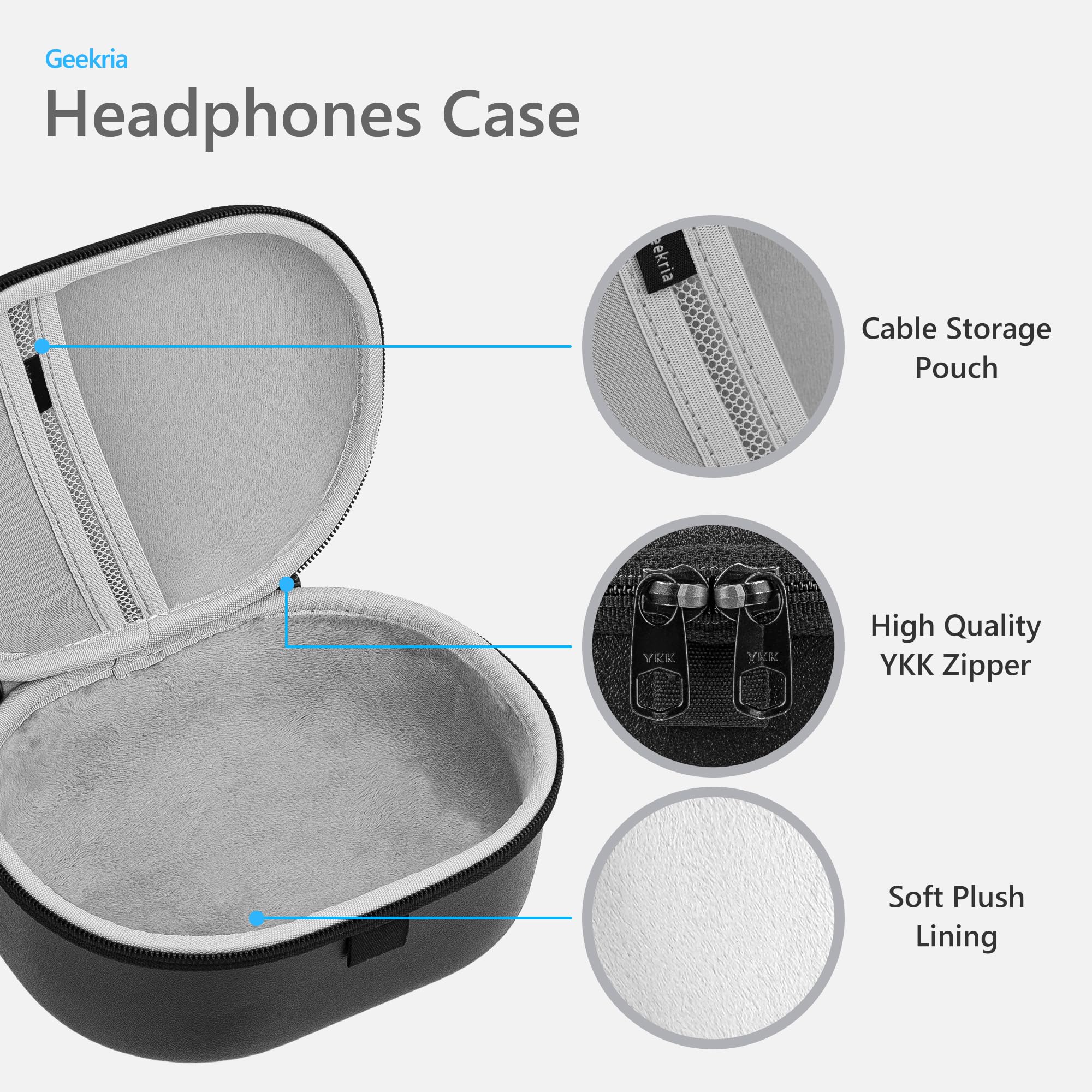 Custodia Protettiva Per Cuffie Da Viaggio - Compatibile Con JBL, Bose, Sennheiser E Altre Marche, Rosa