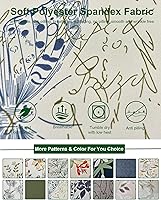 Vista 7 de CRFATOP Funda impresa para silla otomana grande, fundas elásticas para silla otomana rectangular, funda para taburete de almacenamiento, funda